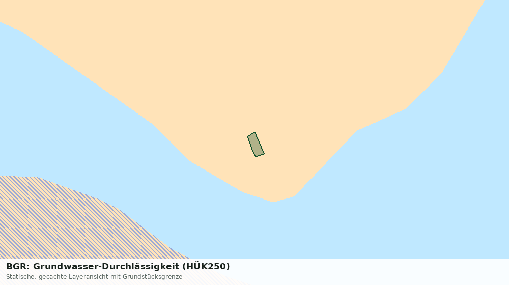 Statische Kartenansicht: BGR: Grundwasser-Durchlässigkeit (HÜK250)
