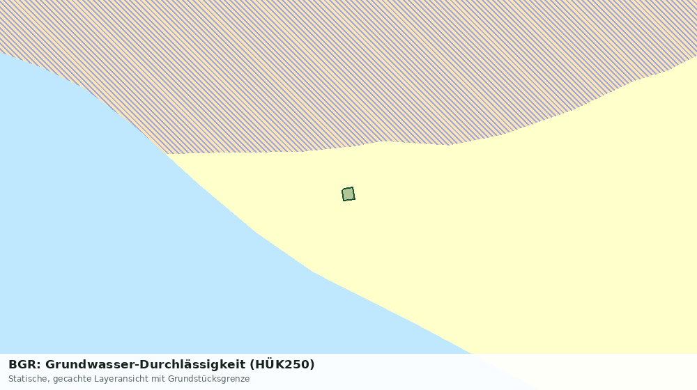 Statische Kartenansicht: BGR: Grundwasser-Durchlässigkeit (HÜK250)