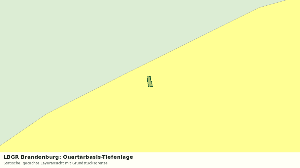 Statische Kartenansicht: LBGR Brandenburg: Quartärbasis-Tiefenlage