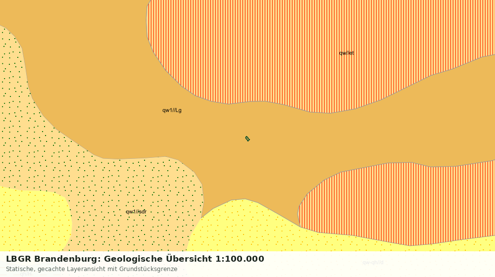 Statische Kartenansicht: LBGR Brandenburg: Geologische Übersicht 1:100.000