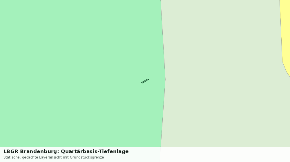 Statische Kartenansicht: LBGR Brandenburg: Quartärbasis-Tiefenlage