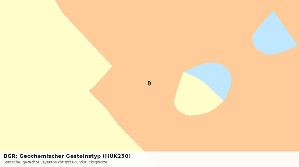 Statische Kartenansicht: BGR: Geochemischer Gesteinstyp (HÜK250)
