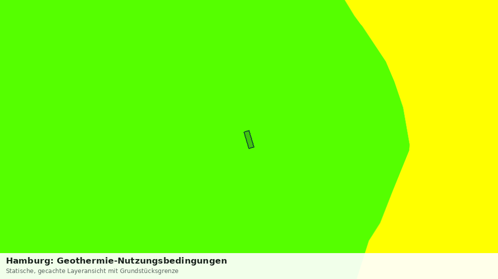 Statische Kartenansicht: Hamburg: Geothermie-Nutzungsbedingungen