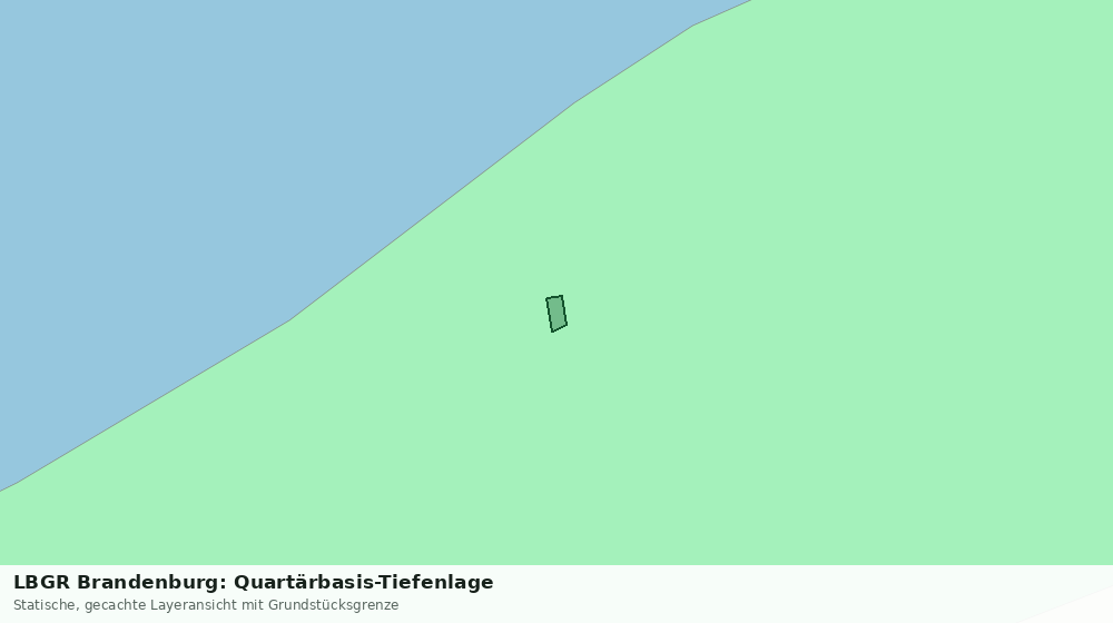 Statische Kartenansicht: LBGR Brandenburg: Quartärbasis-Tiefenlage