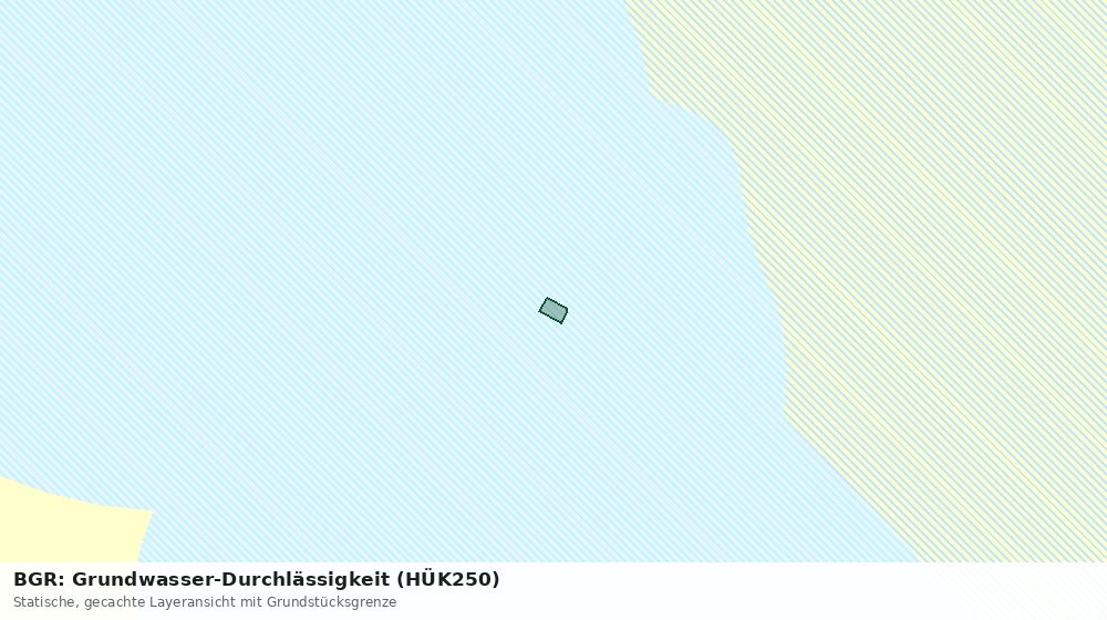 Statische Kartenansicht: BGR: Grundwasser-Durchlässigkeit (HÜK250)