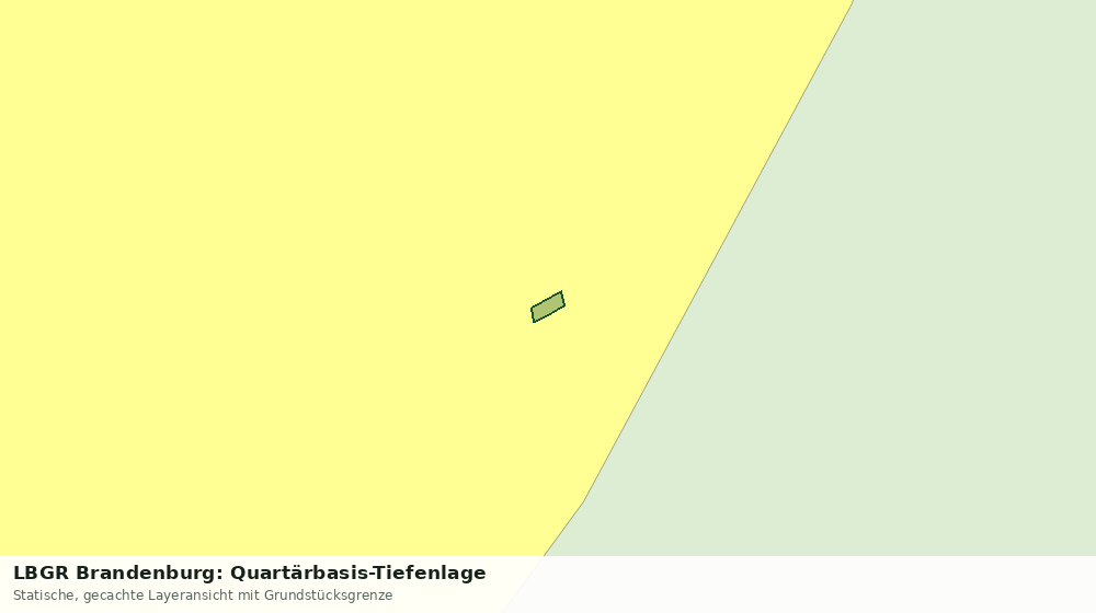 Statische Kartenansicht: LBGR Brandenburg: Quartärbasis-Tiefenlage