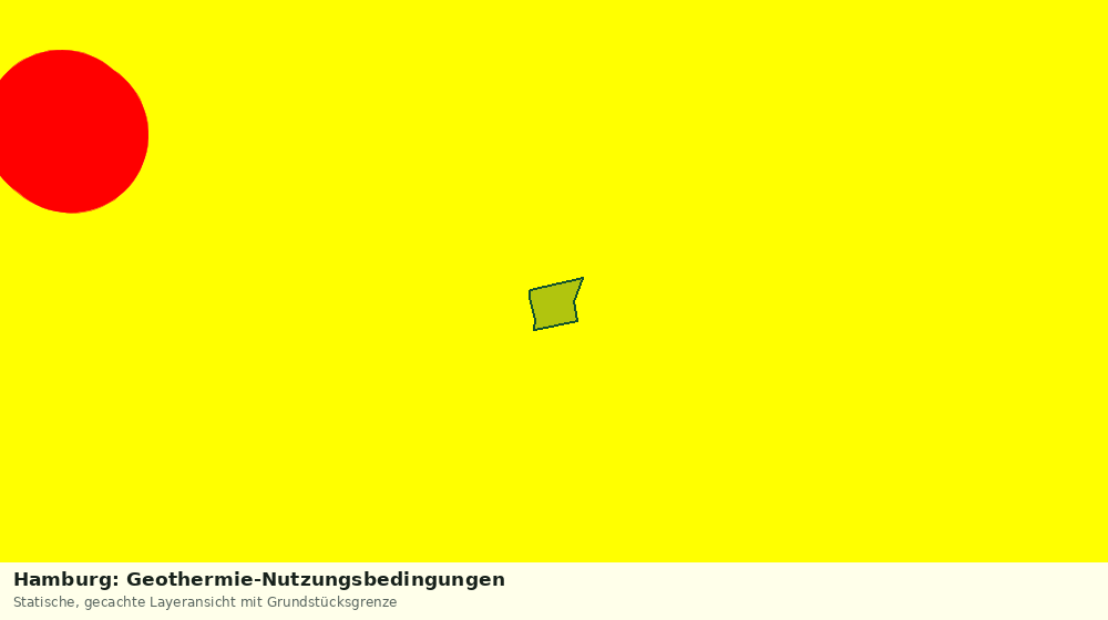 Statische Kartenansicht: Hamburg: Geothermie-Nutzungsbedingungen