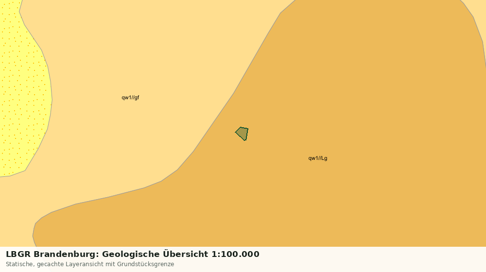 Statische Kartenansicht: LBGR Brandenburg: Geologische Übersicht 1:100.000