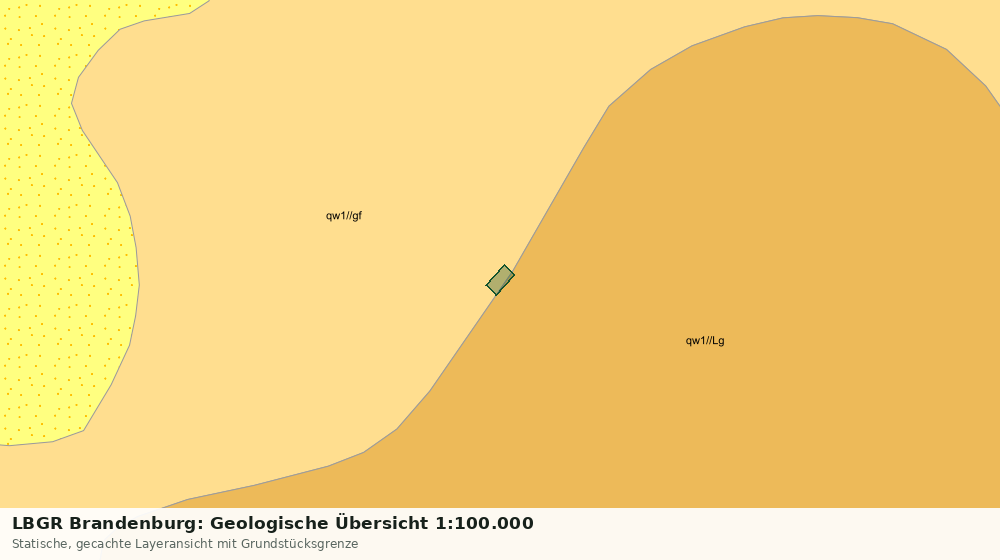 Statische Kartenansicht: LBGR Brandenburg: Geologische Übersicht 1:100.000