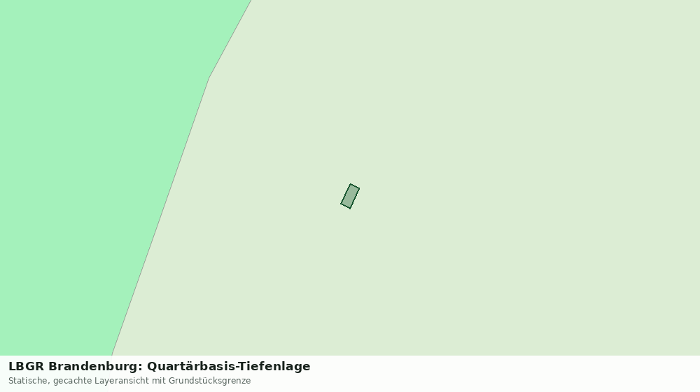 Statische Kartenansicht: LBGR Brandenburg: Quartärbasis-Tiefenlage