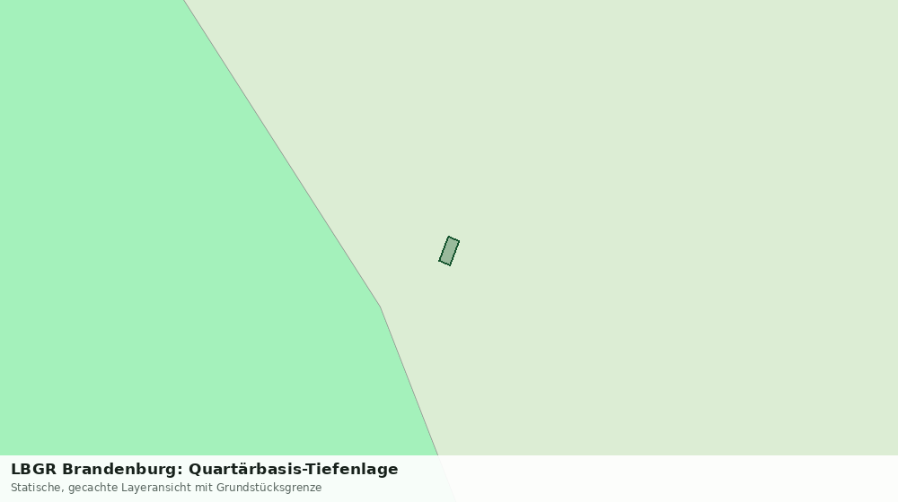 Statische Kartenansicht: LBGR Brandenburg: Quartärbasis-Tiefenlage