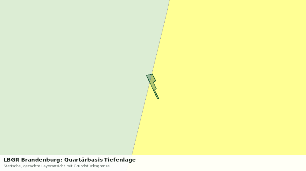 Statische Kartenansicht: LBGR Brandenburg: Quartärbasis-Tiefenlage
