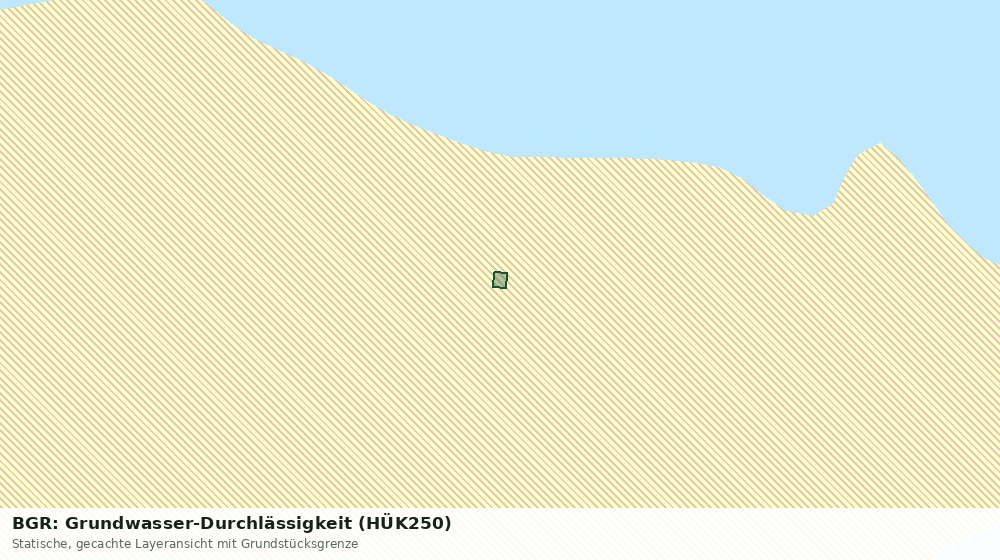 Statische Kartenansicht: BGR: Grundwasser-Durchlässigkeit (HÜK250)