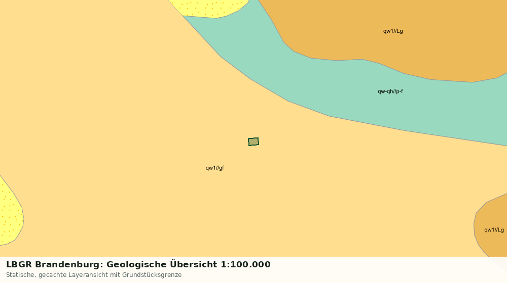 Statische Kartenansicht: LBGR Brandenburg: Geologische Übersicht 1:100.000