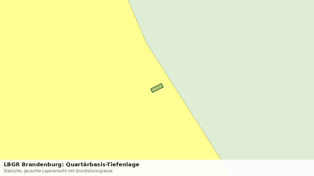 Statische Kartenansicht: LBGR Brandenburg: Quartärbasis-Tiefenlage