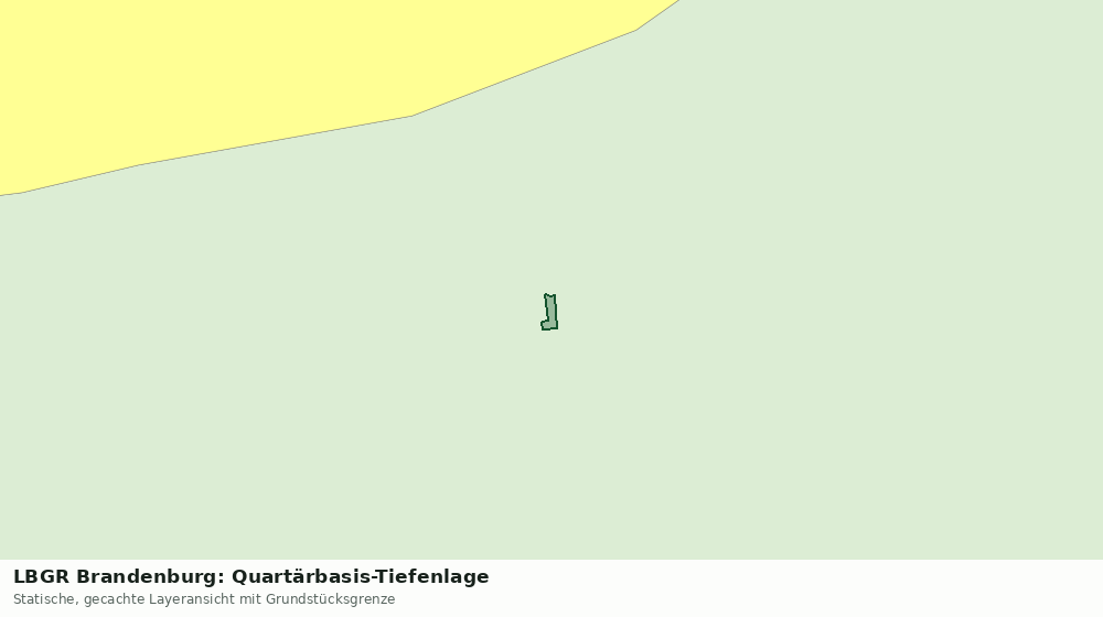Statische Kartenansicht: LBGR Brandenburg: Quartärbasis-Tiefenlage