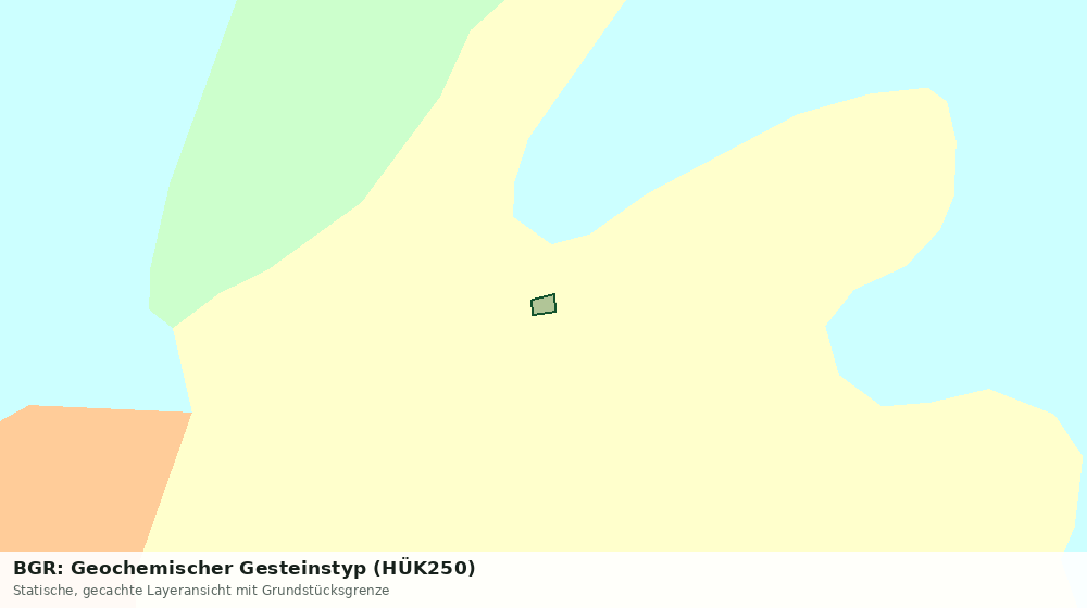 Statische Kartenansicht: BGR: Geochemischer Gesteinstyp (HÜK250)