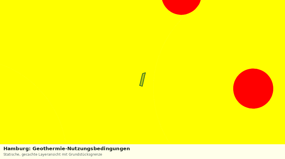 Statische Kartenansicht: Hamburg: Geothermie-Nutzungsbedingungen