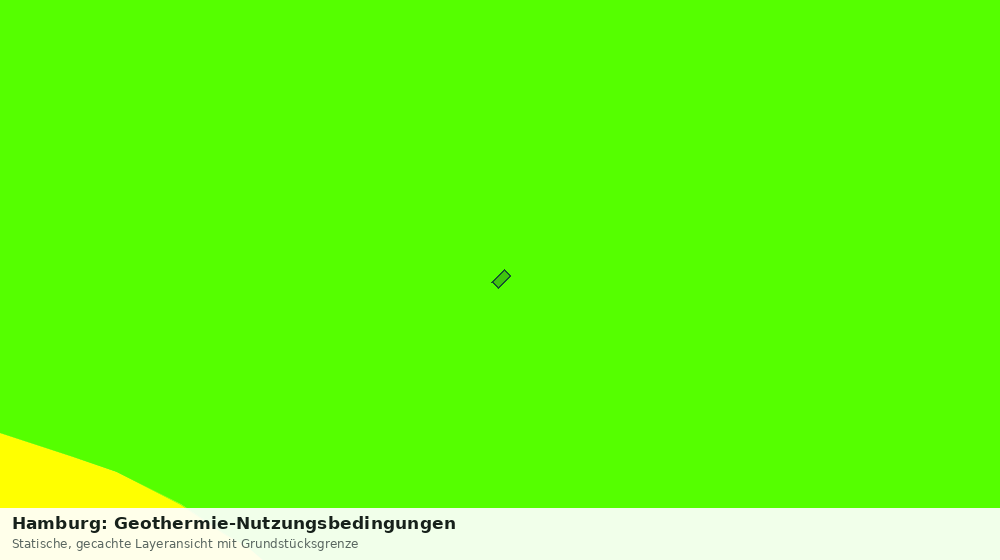 Statische Kartenansicht: Hamburg: Geothermie-Nutzungsbedingungen