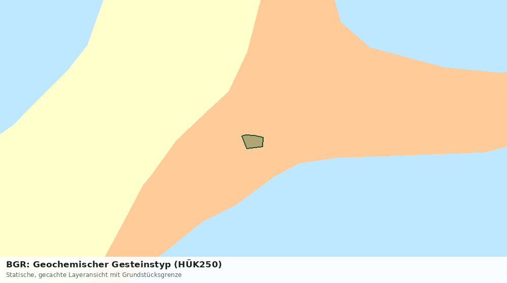 Statische Kartenansicht: BGR: Geochemischer Gesteinstyp (HÜK250)