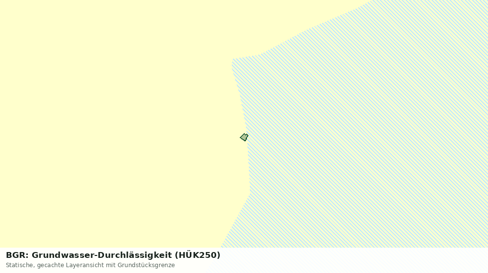 Statische Kartenansicht: BGR: Grundwasser-Durchlässigkeit (HÜK250)