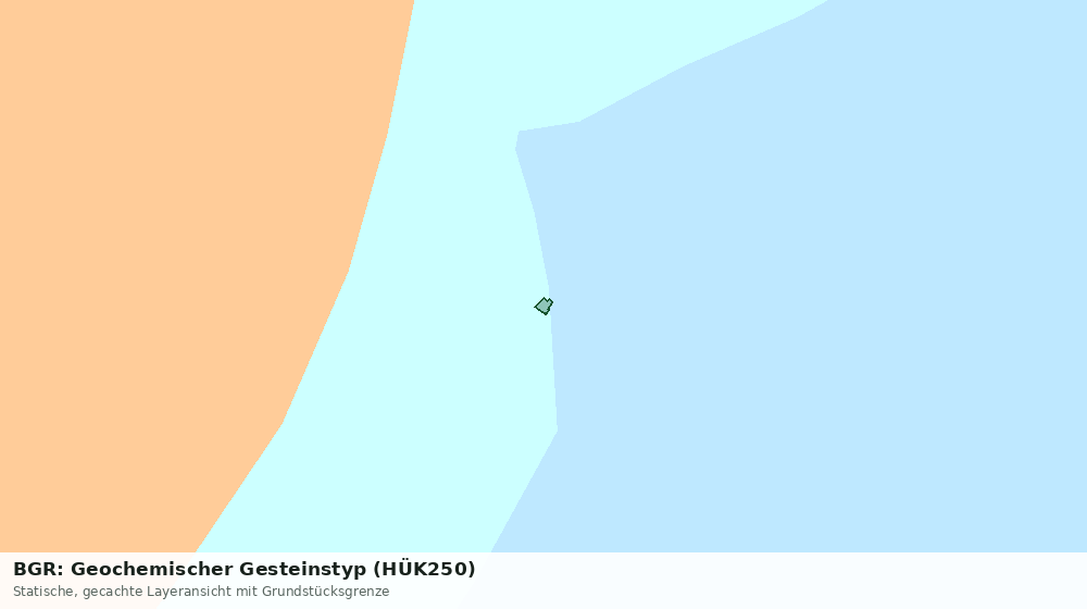 Statische Kartenansicht: BGR: Geochemischer Gesteinstyp (HÜK250)