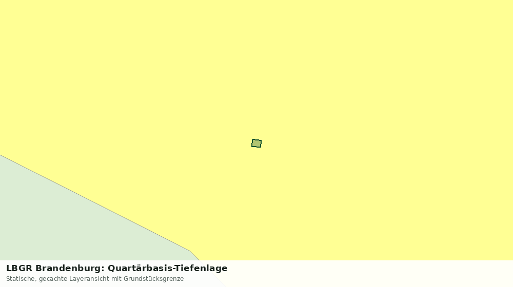 Statische Kartenansicht: LBGR Brandenburg: Quartärbasis-Tiefenlage