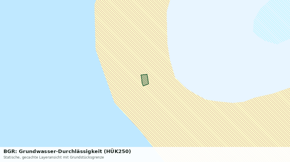 Statische Kartenansicht: BGR: Grundwasser-Durchlässigkeit (HÜK250)