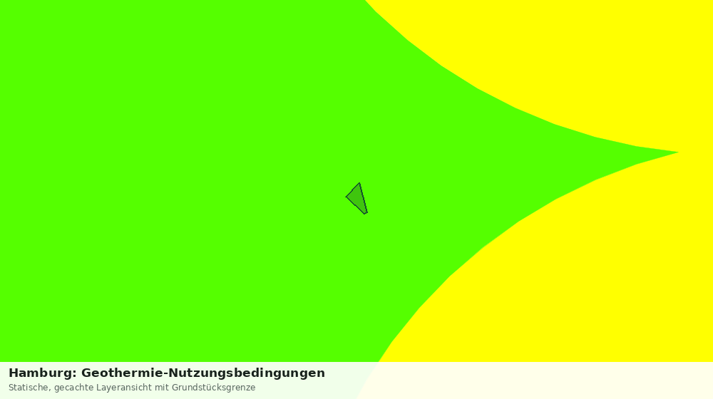 Statische Kartenansicht: Hamburg: Geothermie-Nutzungsbedingungen