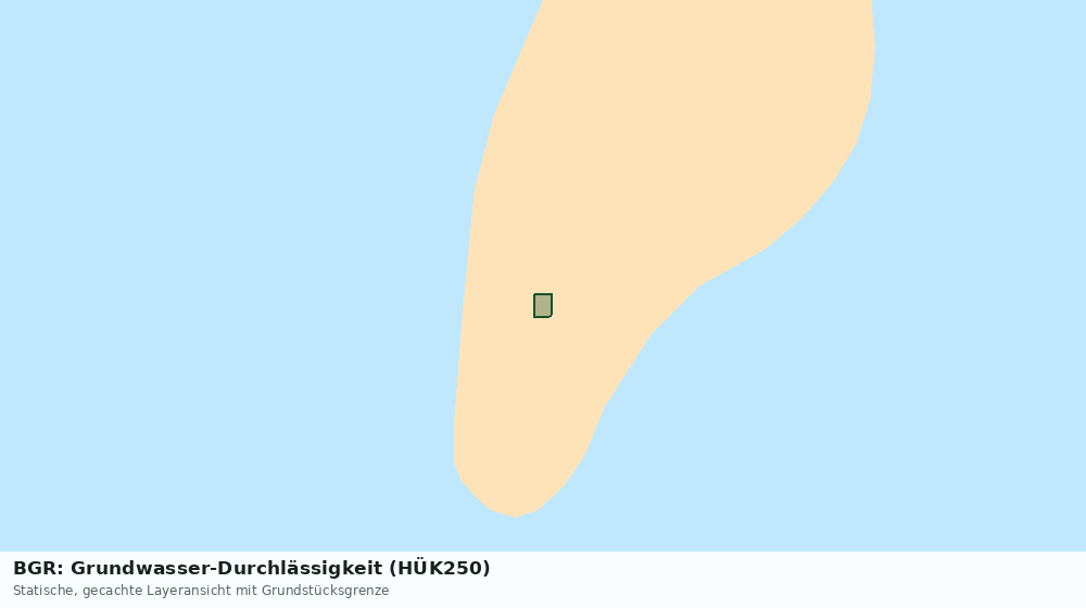 Statische Kartenansicht: BGR: Grundwasser-Durchlässigkeit (HÜK250)