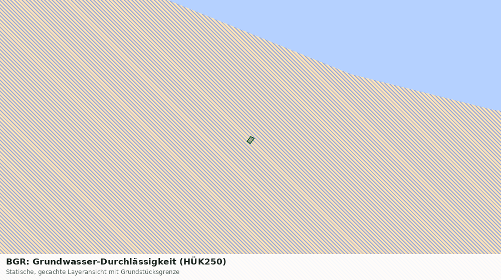 Statische Kartenansicht: BGR: Grundwasser-Durchlässigkeit (HÜK250)