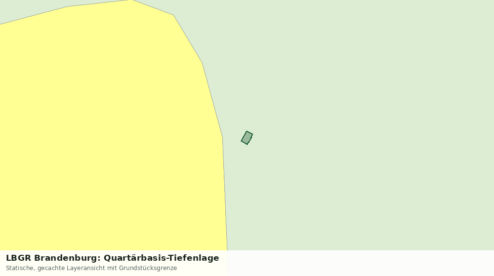 Statische Kartenansicht: LBGR Brandenburg: Quartärbasis-Tiefenlage
