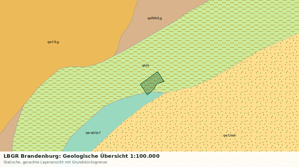Statische Kartenansicht: LBGR Brandenburg: Geologische Übersicht 1:100.000