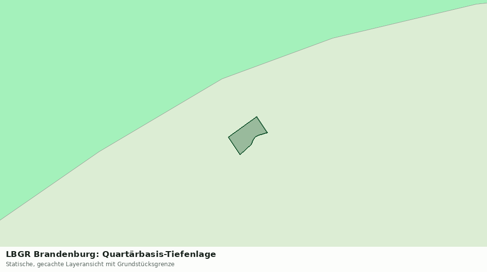 Statische Kartenansicht: LBGR Brandenburg: Quartärbasis-Tiefenlage