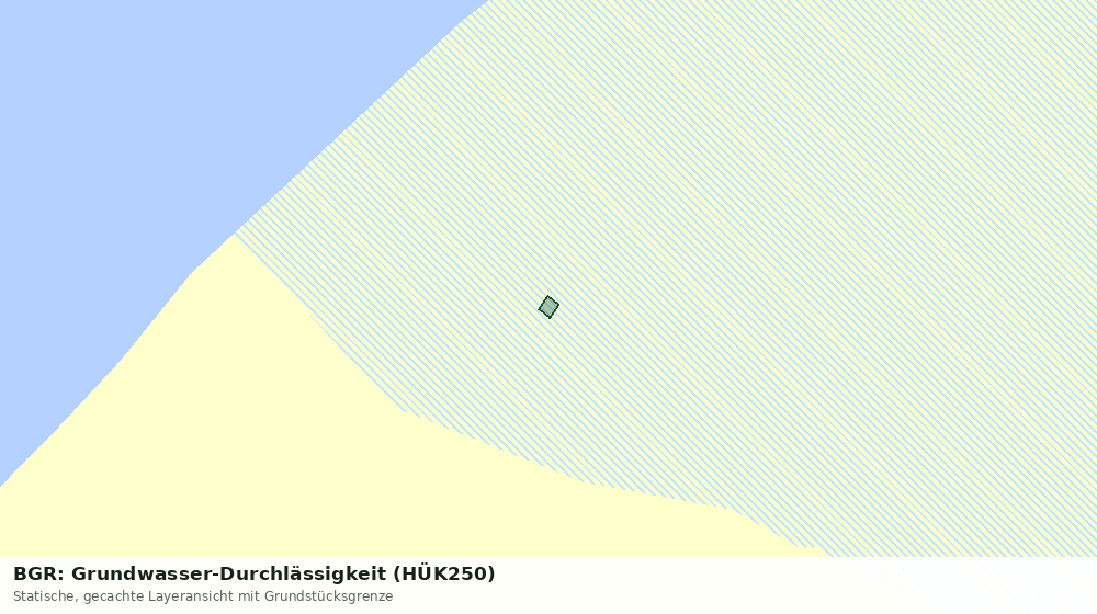 Statische Kartenansicht: BGR: Grundwasser-Durchlässigkeit (HÜK250)