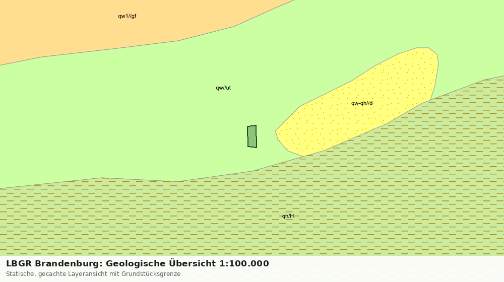 Statische Kartenansicht: LBGR Brandenburg: Geologische Übersicht 1:100.000