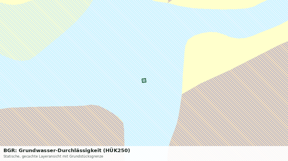 Statische Kartenansicht: BGR: Grundwasser-Durchlässigkeit (HÜK250)