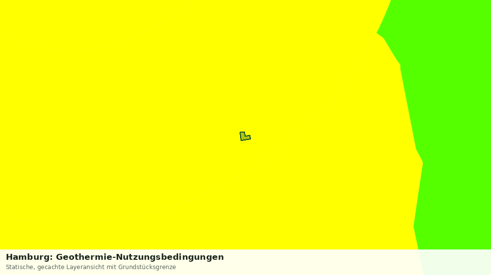 Statische Kartenansicht: Hamburg: Geothermie-Nutzungsbedingungen
