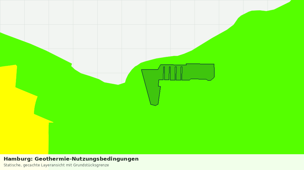 Statische Kartenansicht: Hamburg: Geothermie-Nutzungsbedingungen
