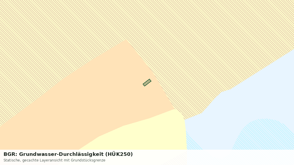 Statische Kartenansicht: BGR: Grundwasser-Durchlässigkeit (HÜK250)
