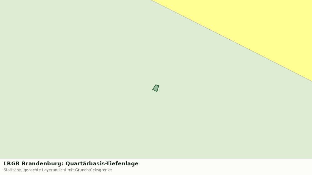 Statische Kartenansicht: LBGR Brandenburg: Quartärbasis-Tiefenlage