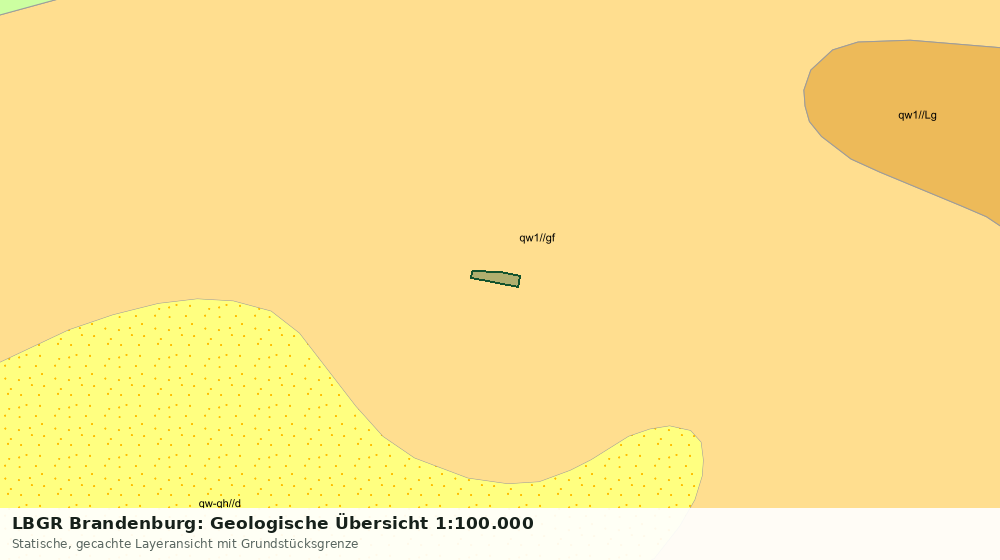 Statische Kartenansicht: LBGR Brandenburg: Geologische Übersicht 1:100.000