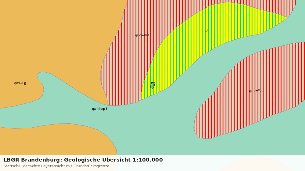 Statische Kartenansicht: LBGR Brandenburg: Geologische Übersicht 1:100.000