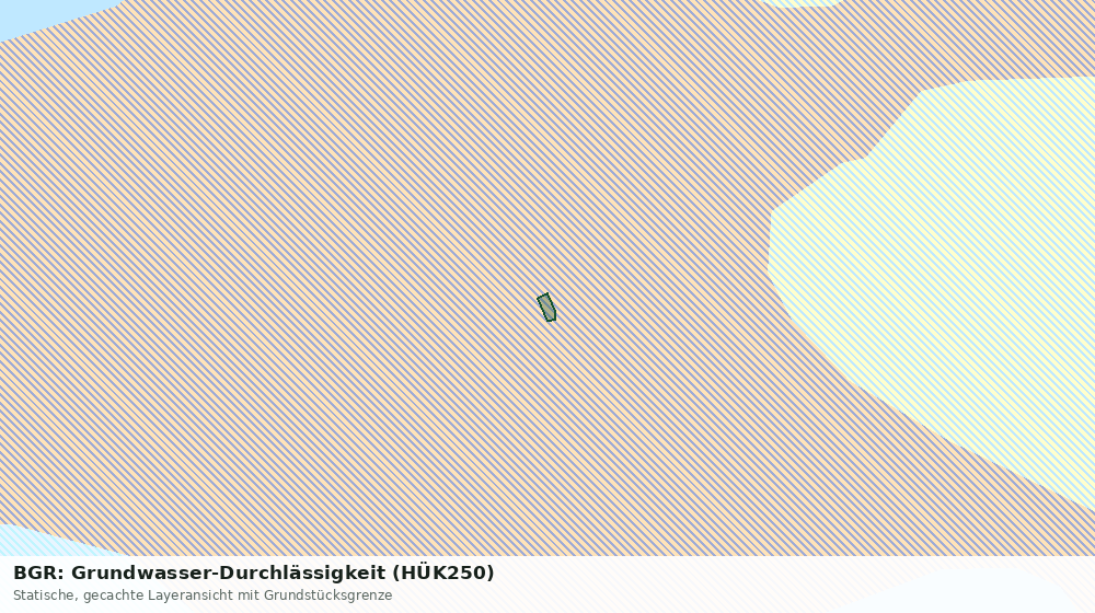 Statische Kartenansicht: BGR: Grundwasser-Durchlässigkeit (HÜK250)