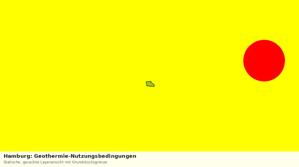 Statische Kartenansicht: Hamburg: Geothermie-Nutzungsbedingungen