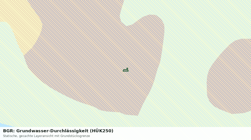 Statische Kartenansicht: BGR: Grundwasser-Durchlässigkeit (HÜK250)