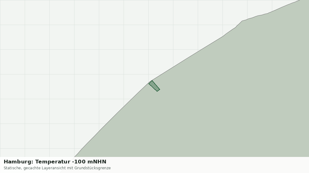Statische Kartenansicht: Hamburg: Temperatur -100 mNHN