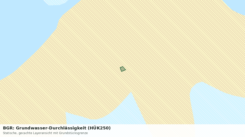 Statische Kartenansicht: BGR: Grundwasser-Durchlässigkeit (HÜK250)