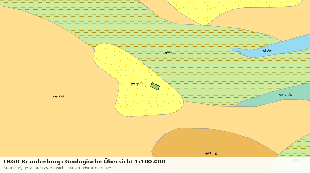 Statische Kartenansicht: LBGR Brandenburg: Geologische Übersicht 1:100.000