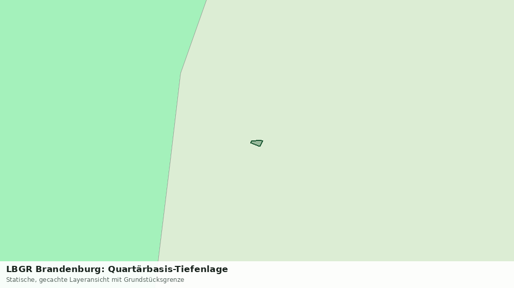 Statische Kartenansicht: LBGR Brandenburg: Quartärbasis-Tiefenlage